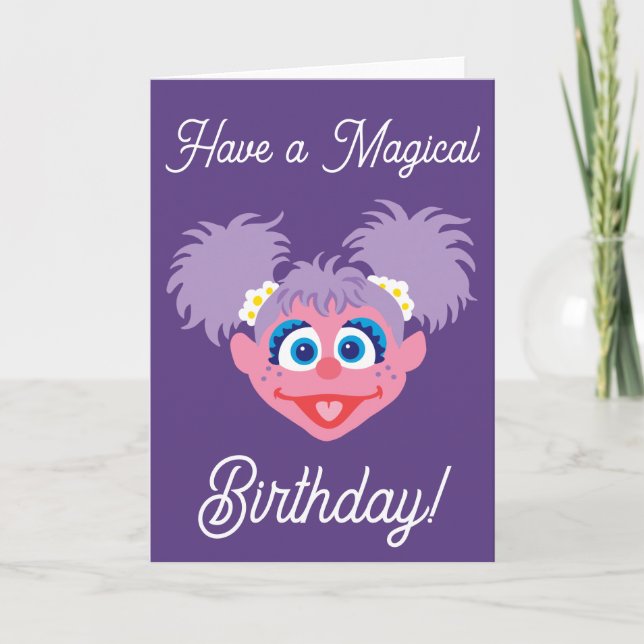 Cartão Rosto da Abby Cadabby (Frente)