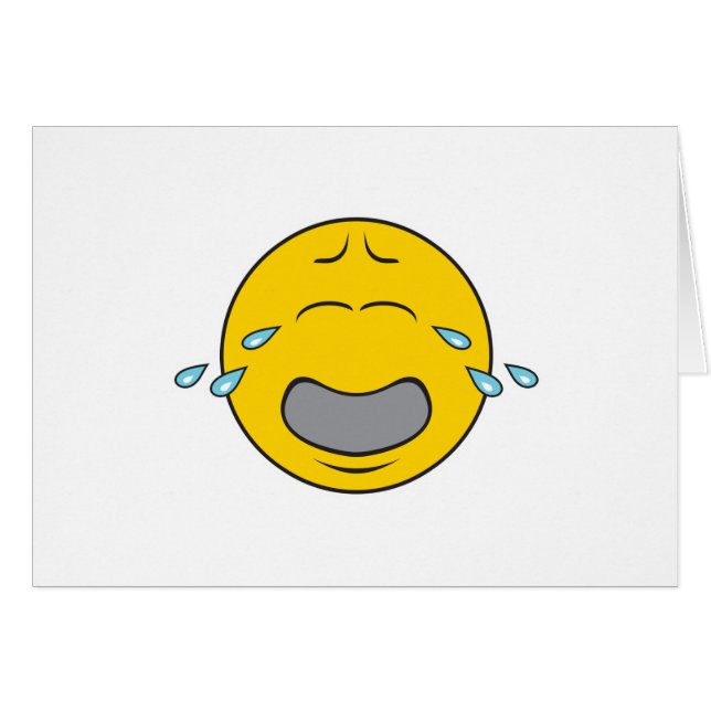 Cartão Rosto de Choro (Frente Horizontal)