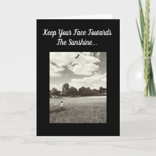 Cartão Rosto de Encorajamento A Inspiração do Verso do Br