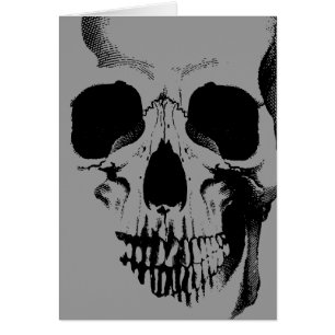 Cartão Rosto do crânio