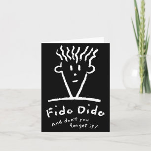 Cartão Rosto Fido Dido Não Se Esqueça 