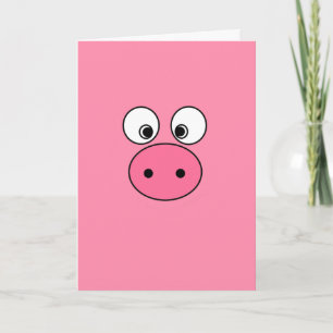 Cartão Rosto Rosa