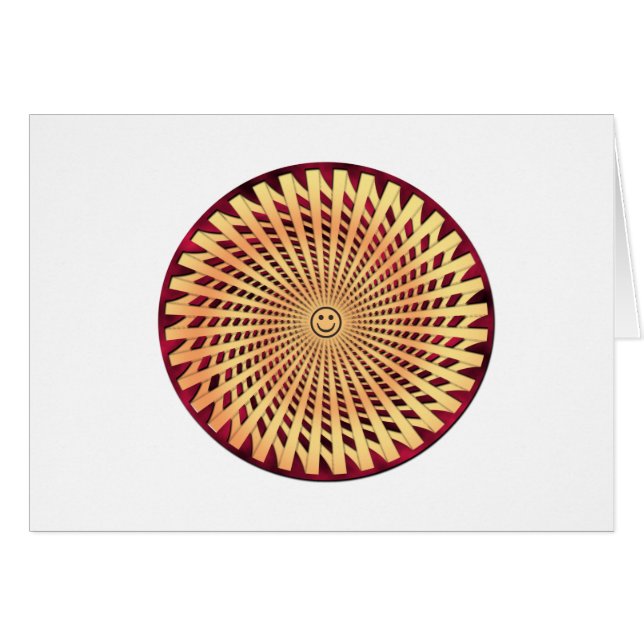 Cartão Rosto Sorridente Hipnótico (Frente Horizontal)