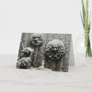 Cartão Rostos de Neve