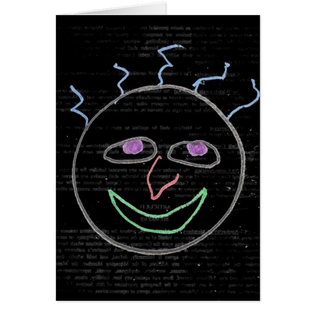 Cartão Rostos Engraçados (Frente)