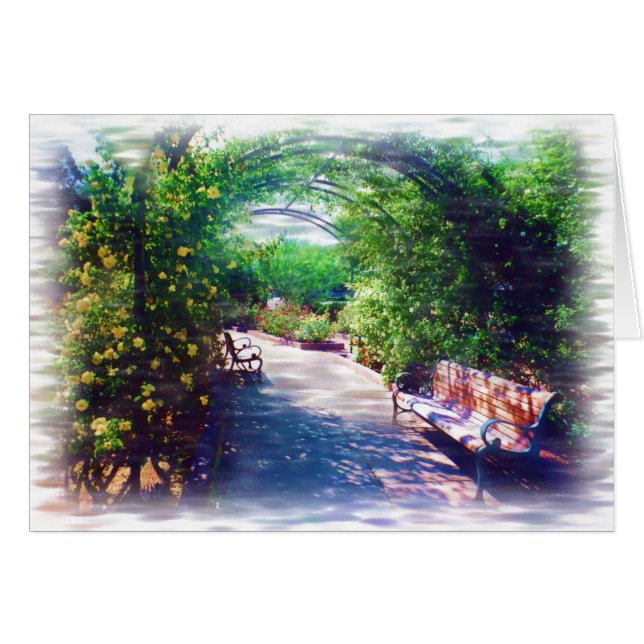 Cartão Rosy Bower (Frente Horizontal)