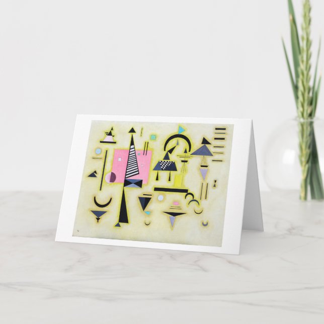 Cartão Rosy Definitivo, Wassily Kandinsky (Frente)