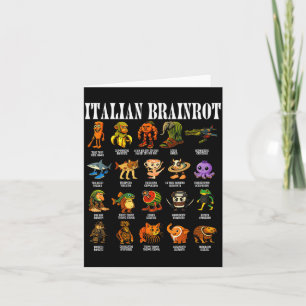 Cartão Rot Italiano do Cérebro Memes Engraçados Italian B