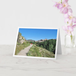 Cartão Rota da Água, Chelva, Valenciano, Espanhol