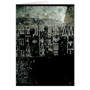 Cartão Roteiro Cuneiform
