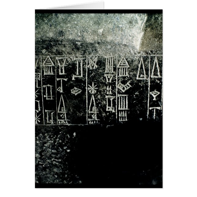 Cartão Roteiro Cuneiform (Frente)