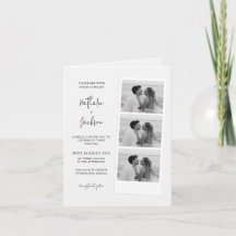Roteiro de Faixa de Foto Minimalista Casamento Dob