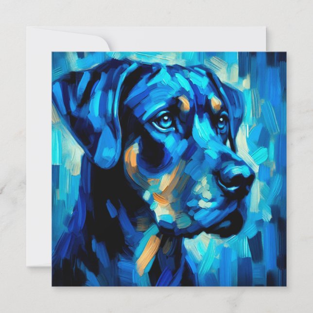 Cartão Rottweiler (Frente)