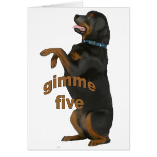 Cartão rottweiler_bege