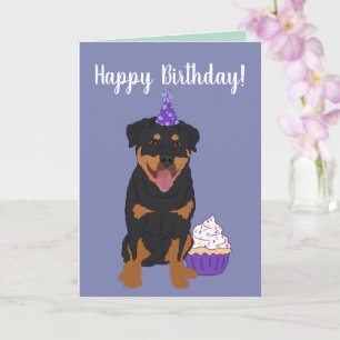 Cartão Rottweiler Birthday