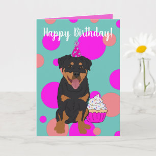 Cartão Rottweiler Birthday