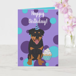 Cartão Rottweiler Birthday