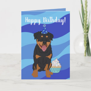 Cartão Rottweiler Birthday