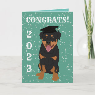 Cartão Rottweiler de Graduação