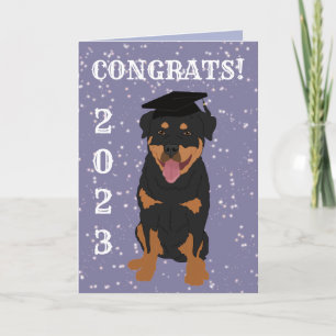 Cartão Rottweiler de Graduação