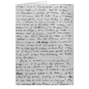 Cartão Rotule Richard Wagner ao 17 de fevereiro de 1860