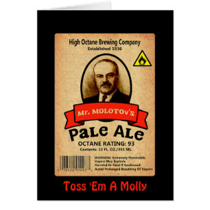 Cartão Rótulo de Ale Pale do Sr. Molotov