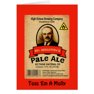 Cartão Rótulo de Ale Pale do Sr. Molotov