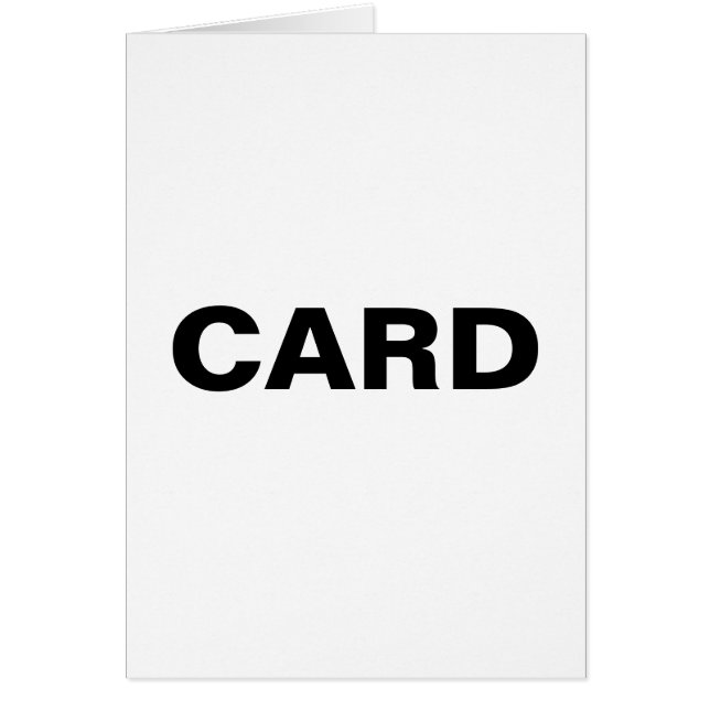 Cartão Rótulo de Item Genérico (Frente)