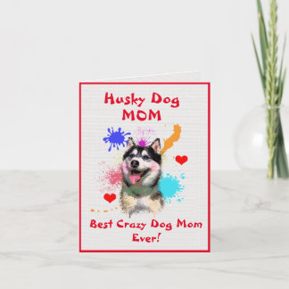 Cartão Rouco Personalizado Cachorro Mãe Melhor Dama de Ca