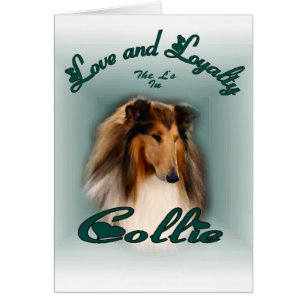 Cartão Rough Collie Art Gifts