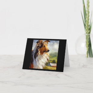 Cartão Rough Collie Dog