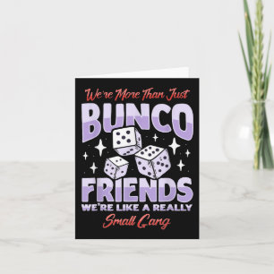 Cartão Roupa da Equipe da Noite de Bunco Fofa Jogo Bunco