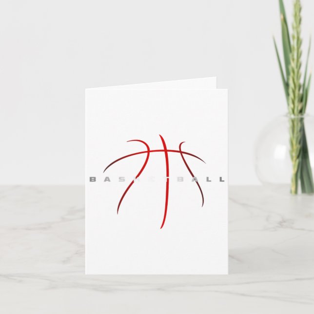 Cartão Roupa de basquete - Arte de Basketbal (Frente)