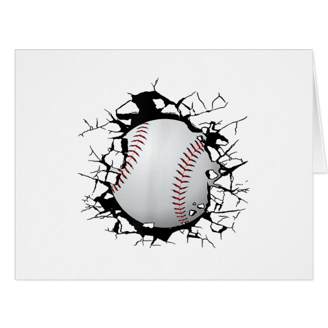 Cartão Roupa de beisebol - Baseball (Frente horizontal)