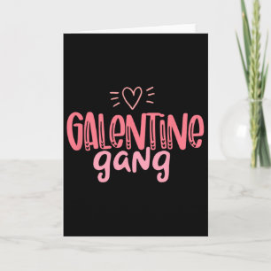 Cartão Roupa de Galentine Gang Feliz Dia dos Namorados