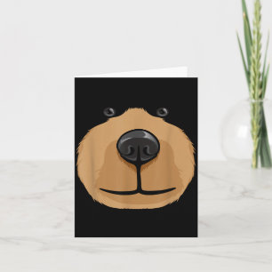 Cartão Roupa de Urso de Desenho Animado Fofo para Festa