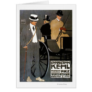 Cartão Roupa dos cavalheiros de Kehl do doce