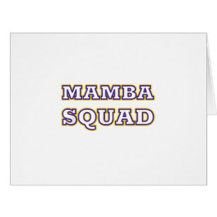 Cartão Roupa engraçada do Mamba Squad para amantes de cob