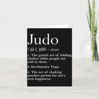 Cartão Roupa Infantil Masculina Judoka Definição de Judô