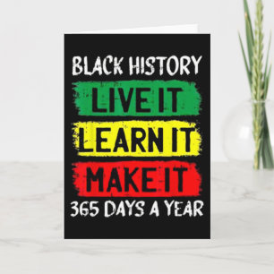 Cartão Roupas do Mês da História Negra do Orgulho Mulher