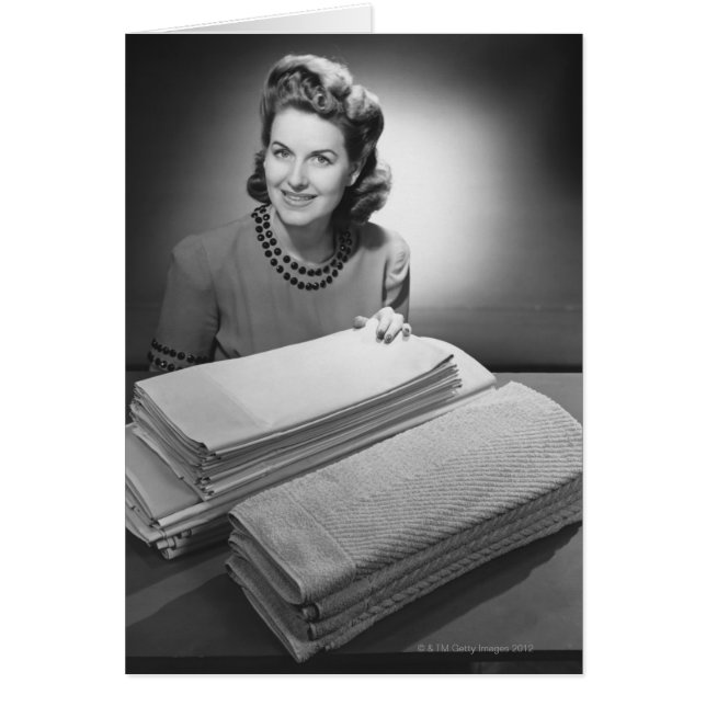 Cartão Roupas e toalhas desossadas (Frente)