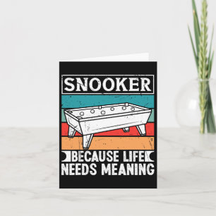 Cartão Roupas Snooker Para Os Homens Porque A Vida Precis