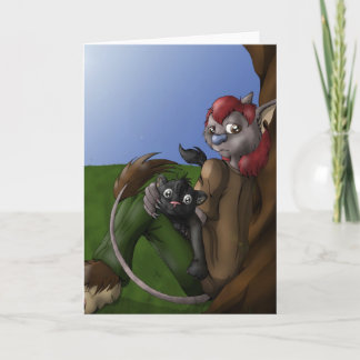 Cartão Rousoe & Kenji Greetings card