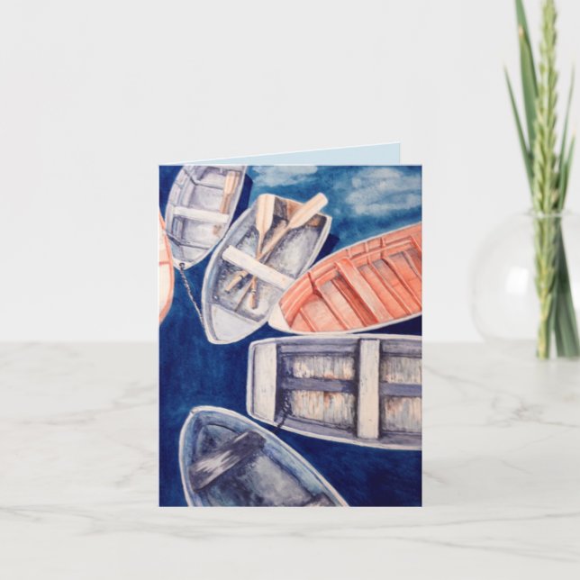 Cartão Row Boats (Frente)