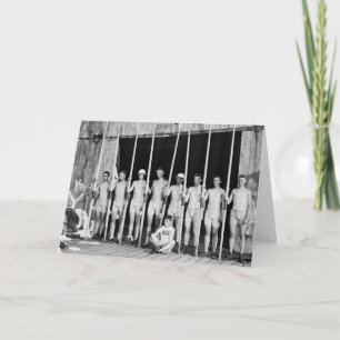 Cartão Rowing Crew, 1916