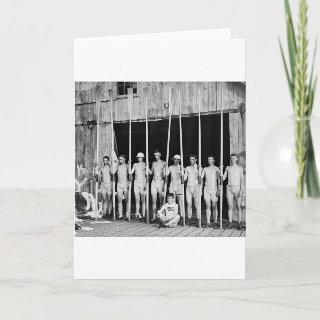 Cartão Rowing Crew, 1916 (Frente)