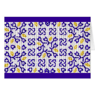 Cartão roxo 1 dos retalhos