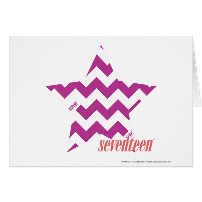 Cartão Roxo 4 do ziguezague (Frente Horizontal)