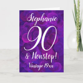 Cartão Roxo 90 Elegante e personalizado sem interrupção