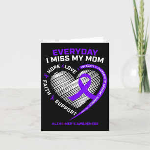 Cartão Roxo Amando Memória Mãe Perdi Minha Mãe Heimers Aw